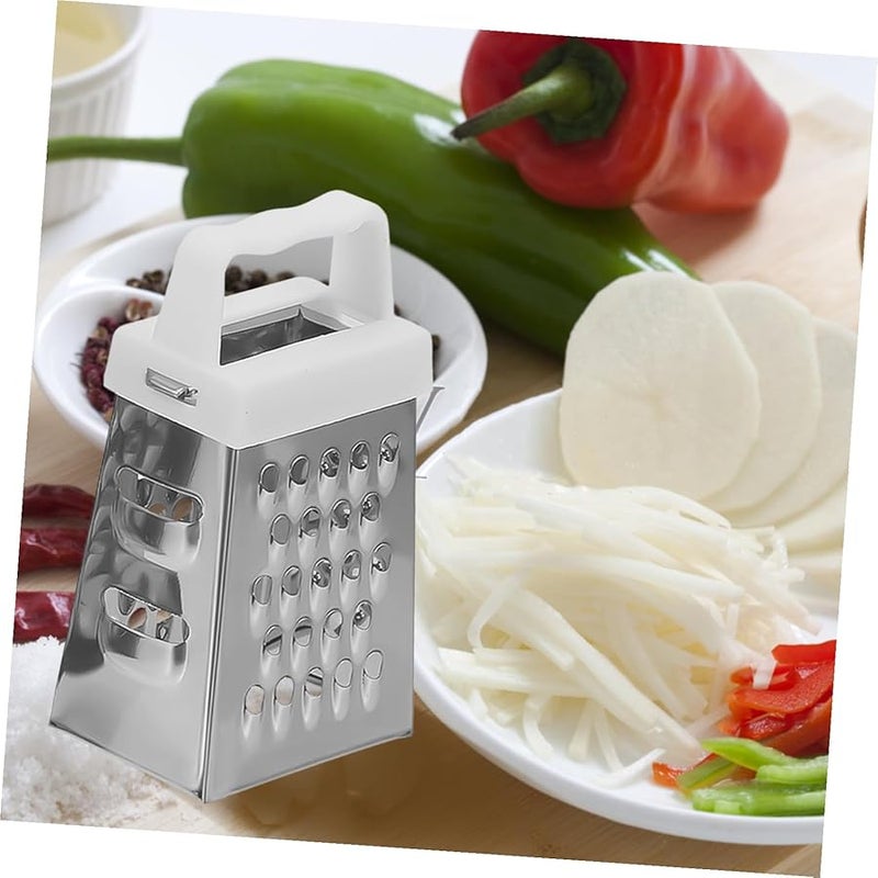 Stainless Steel Vegetable Grater 3Pcs Non Slip Handle for Cheese Ginger Potato - Image 3